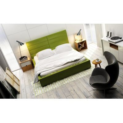 Pat tapitat cu piele ecologica Quaddro Double Pat tapitat cu piele ecologica Quaddro Double