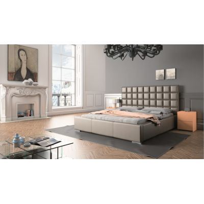 Pat tapitat cu piele ecologica Quaddro Mini Pat tapitat cu piele ecologica Quaddro Mini