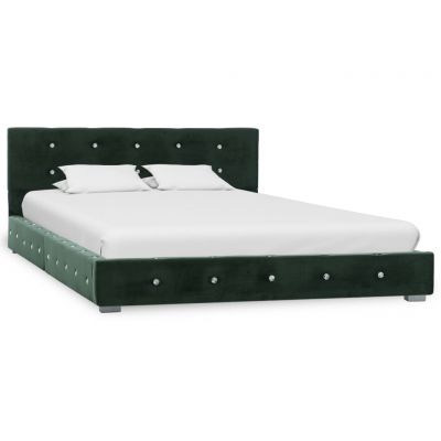 vidaXL Cadru de pat, verde, 120 x 200 cm, catifea