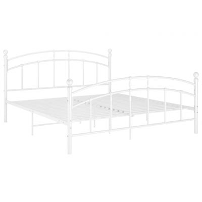vidaXL Cadru de pat, alb, 180x200 cm, metal vidaXL Cadru de pat, alb, 180x200 cm, metal