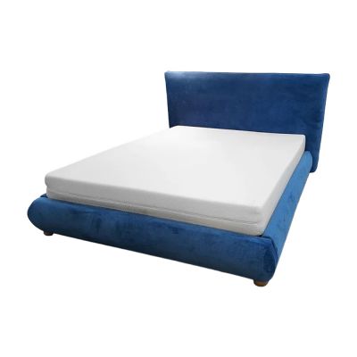 Pat tapitat, Hugo, cu somiera metalica, 160x200