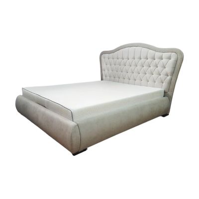 Pat tapitat, Moritz, cu somiera si lada depozitare, 180x200