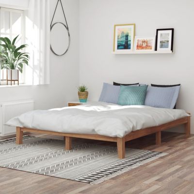 vidaXL Cadru de pat, 160x200 cm, lemn masiv de tec
