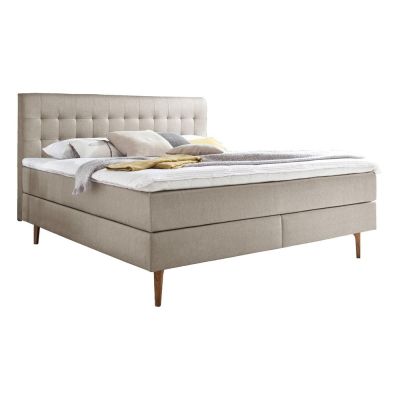 Pat boxspring bej 180x200 cm Massello – Meise Möbel