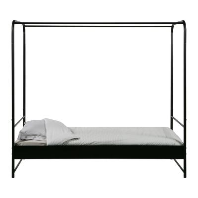 Pat single vtwonen Bunk, 90 x 200 cm, negru