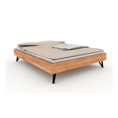 Pat dublu din lemn de fag 140x200 cm Golo - The Beds ieftin