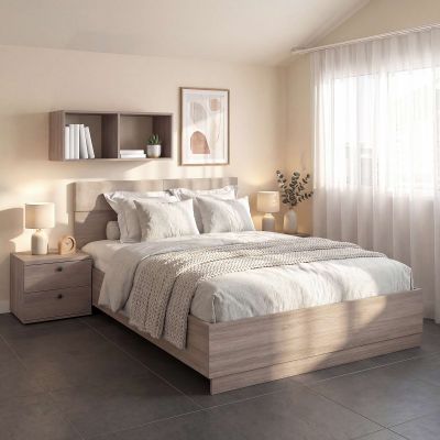 Pat AMBRO fara saltea, 160x200, Oak