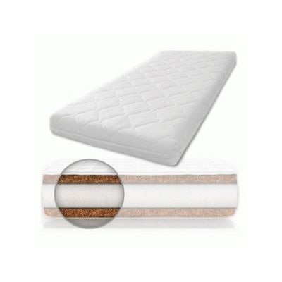 Patut din lemn cu sertar si leganare Alb + Saltea 10 cm