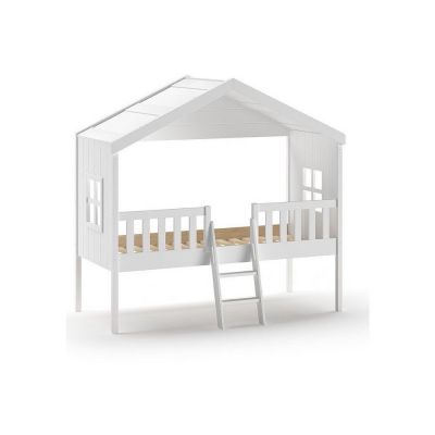 Pat înalt pentru copii în formă de căsuță 90x200 cm Housebed – Vipack