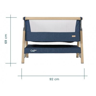 Patut 2 in 1 Tutti Bambini co-sleeper CoZee Oak Sterling Silver