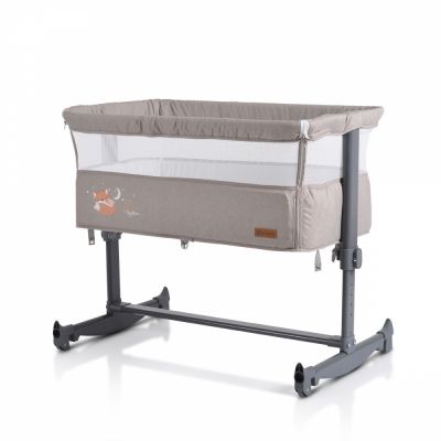 Patut Co-Sleeper cu laterala culisanta Cangaroo Always Together Beige