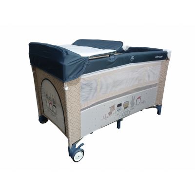 Patut Bebe Royal Little Friend albastru pliabil, cu masuta de infasat, usita cu fermoar, roti cu sistem de blocare, geanta de transport Patut Bebe Royal Little Friend albastru pliabil, cu masuta de infasat, usita cu fermoar, roti cu sistem de blocare, geanta de transport