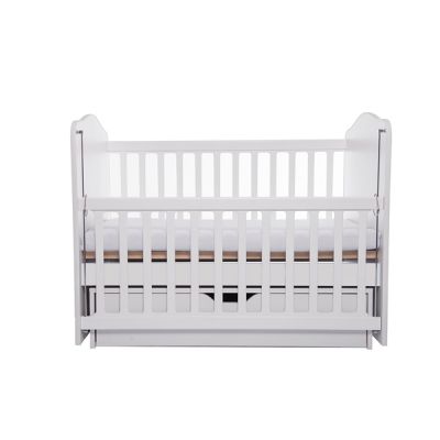 Patut Vessanti Como balansoar culisant alb + saltea cocos confort 120x60x12 cm