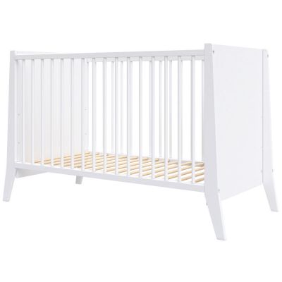 Patut copii din lemn Hubners Cosmo 120x60 cm alb