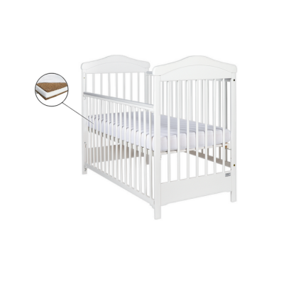 Patut Drewex Hippo culisant Alb + Saltea Cocos 12 cm