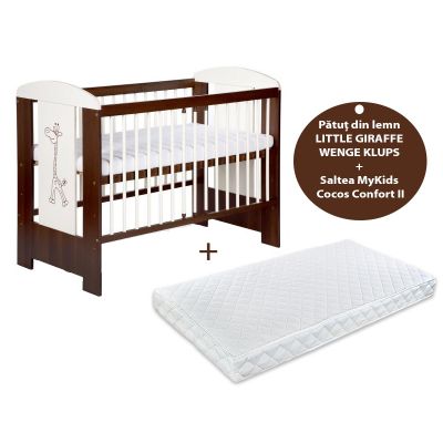 Patut Klups Little Giraffe Wenge + Saltea 10