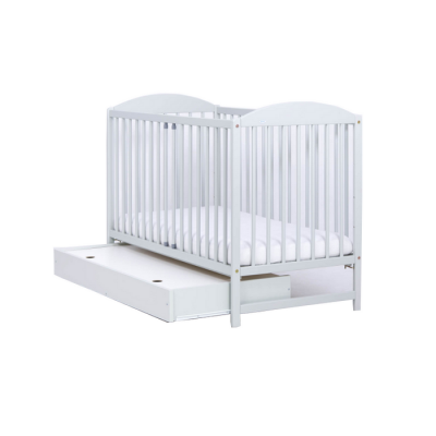 Patut pentru copii Drewex Lulaya cu sertar Alb + Saltea Cocos 10 Cm