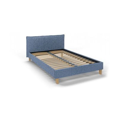 Pat matrimonial albastru cu tÄu0083blie Èu0099i somierÄ140x200 cm Tina âu0080Ropez