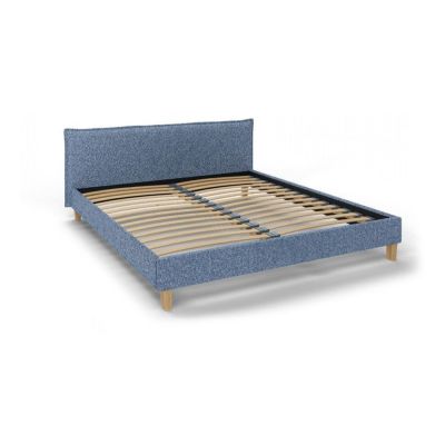 Pat matrimonial albastru cu tÄu0083blie Èu0099i somierÄ180x200 cm Tina âu0080Ropez