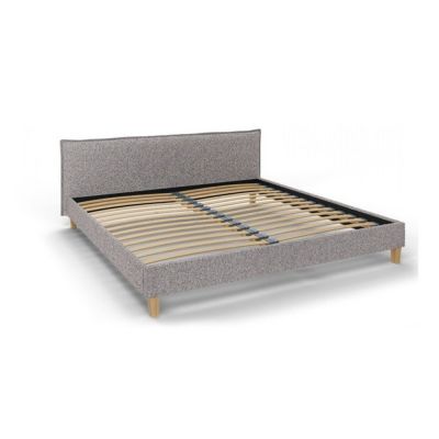 Pat matrimonial gri cu tÄu0083blie Èu0099i somierÄ200x200 cm Tina âu0080Ropez