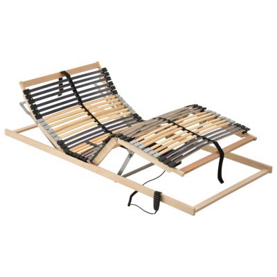 Bază de pat electrică cu șipci 42 șipci 7 zone 80 x 200 cm