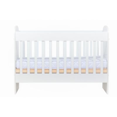 Patut Nichiduta din lemn cu doua laterale pline Bear Dreams Alb