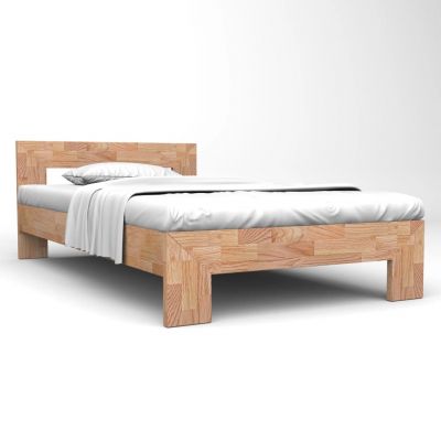 Cadru de pat 160 x 200 cm lemn masiv de stejar ieftin