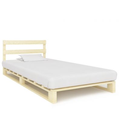 Cadru de pat din paleți 100 x 200 cm lemn masiv de pin