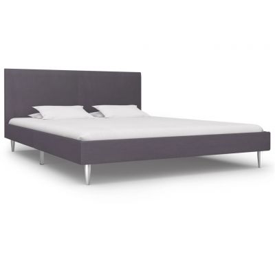 Cadru pat gri 180 x 200 cm material textil