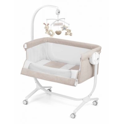 Patut Cullami co-sleeper 2 in 1 cu laterala culisanta si inaltime reglabila Bej