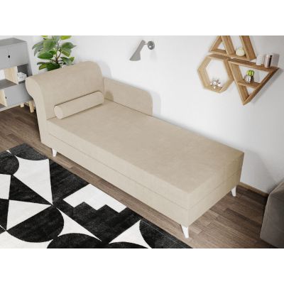 Divan / Pat o persoana tapitat Crem Round Fix