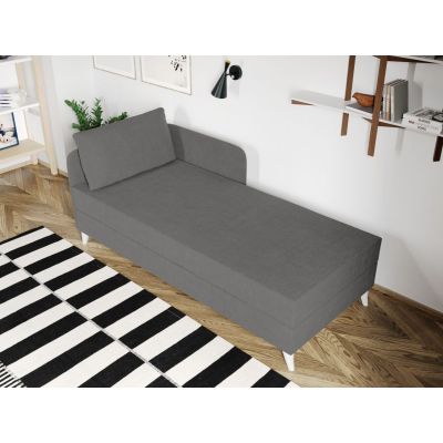 Divan / Pat o persoana tapitat Gri Deschis Soft Fix