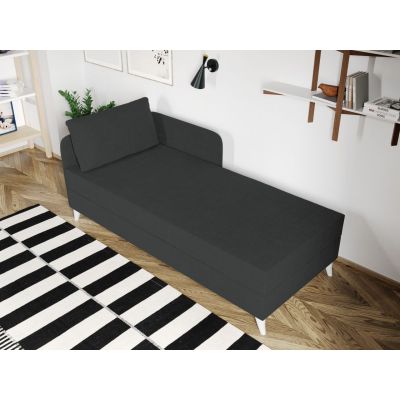 Divan / Pat o persoana tapitat Gri Inchis Soft Fix