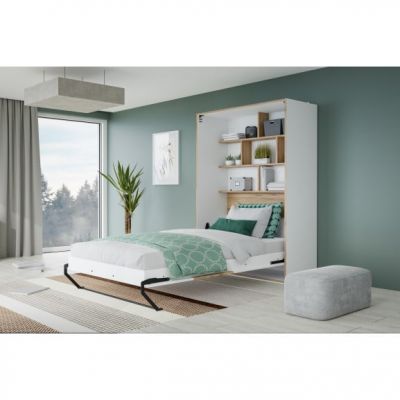 Pat Multifunctional Smartway Alb Si Stejar Catania, 137.5 Cm la reducere