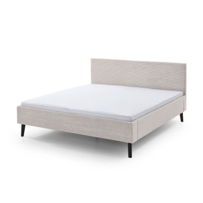 Pat matrimonial bej tapițat 180x200 cm Avola – Meise Möbel