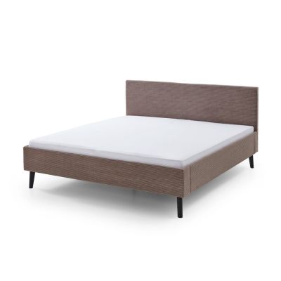 Pat matrimonial maro tapițat 180x200 cm Avola – Meise Möbel