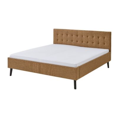 Pat matrimonial maro tapițat 180x200 cm Empire – Meise Möbel