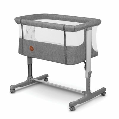 Patut co-sleeper 3 in 1 Lionelo Aurora cu leganare si setare unghiulara gri