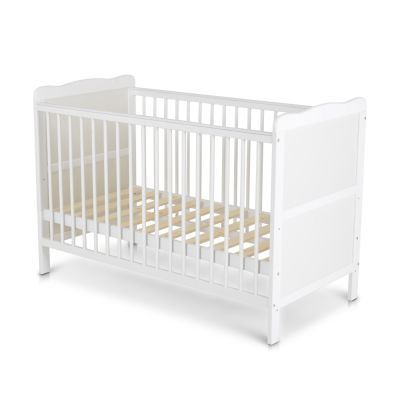 Patut din lemn Cangaroo Albero Alb multifunctional, transformabil in patut junior, dimensiune 120x60 cm