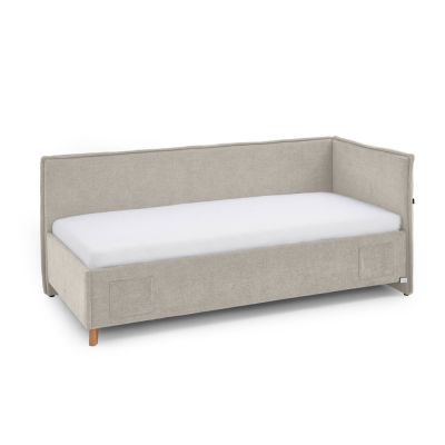 Pat pentru copii bej cu spațiu de depozitare 90x200 cm Fun – Meise Möbel