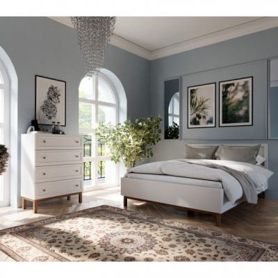 Pat Pickadilly, Dimensiune Saltea 150 x 200 Cm, Gri Deschis Si Stejar Pamantiu
