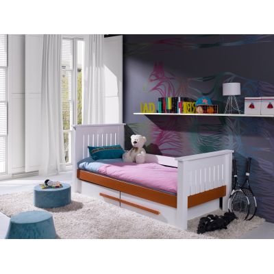 Pat din lemn de pin cu 2 sertare pentru copii Carmen, 200 x 90 cm Pat din lemn de pin cu 2 sertare pentru copii Carmen, 200 x 90 cm