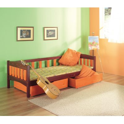 Pat din lemn de pin cu 2 sertare pentru copii Zuzanna, 200 x 90 cm Pat din lemn de pin cu 2 sertare pentru copii Zuzanna, 200 x 90 cm