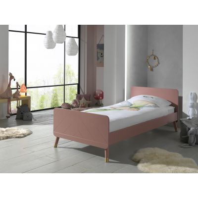 Pat din lemn de pin si MDF pentru copii Billy Roz, 200 x 90 cm Pat din lemn de pin si MDF pentru copii Billy Roz, 200 x 90 cm