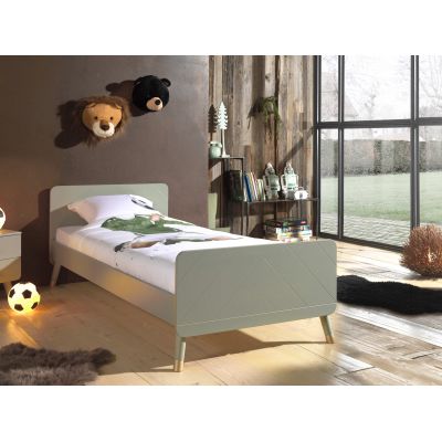 Pat din lemn de pin si MDF pentru copii Billy Verde Olive, 200 x 90 cm Pat din lemn de pin si MDF pentru copii Billy Verde Olive, 200 x 90 cm