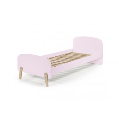 Pat din lemn de pin si MDF pentru copii Kiddy Roz, 200 x 90 cm Pat din lemn de pin si MDF pentru copii Kiddy Roz, 200 x 90 cm
