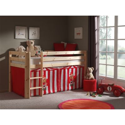 Pat etajat din lemn de pin, cu spatiu de joaca pentru copii Pino Chucky Natural, 200 x 90 cm Pat etajat din lemn de pin, cu spatiu de joaca pentru copii Pino Chucky Natural, 200 x 90 cm