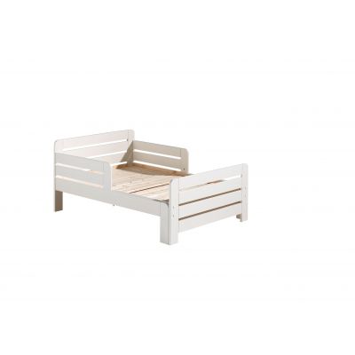 Pat extensibil din lemn de pin pentru copii Jumper Alb, 140 x 90 cm Pat extensibil din lemn de pin pentru copii Jumper Alb, 140 x 90 cm