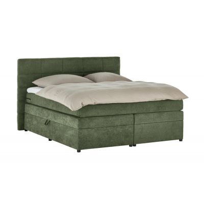 Pat Boxspring Gibson, cu ladă de depozitare, saltea și topper incluse