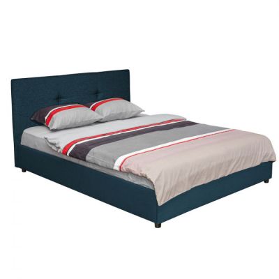 Pat tapitat ECONO I, 160x200 cm, albastru Pat tapitat ECONO I, 160x200 cm, albastru